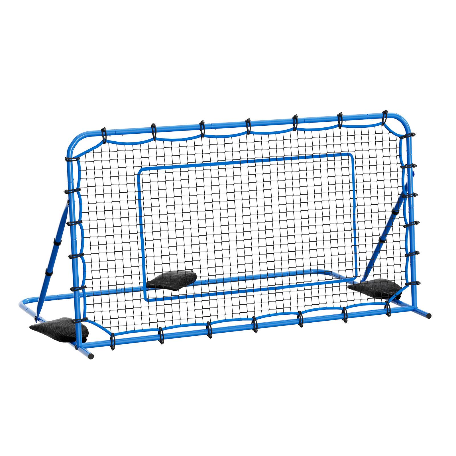 Alt View 5. VEVOR - Soccer Rebounder Net, Quick-Switch Angle Soccer Goal Rebounder for Control, Passing Practice, Heavy-Duty Iron Frame - Blue + Black.