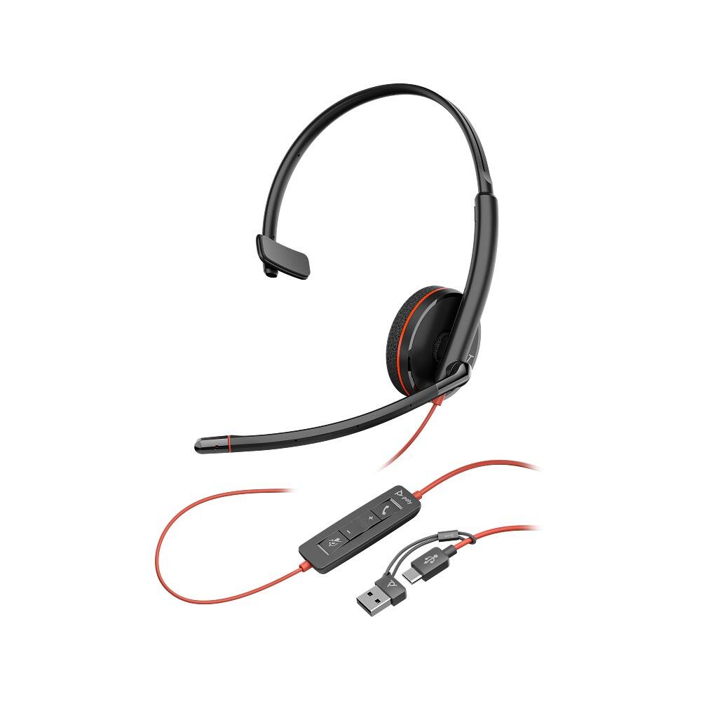 Angle. HP - Headphones with Microphone C3210 5-Pack Bundle - Black.