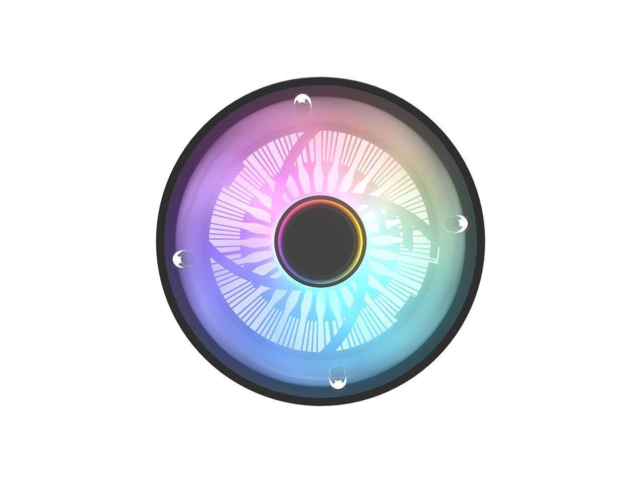 Alt View 1. Thermaltake - UX150 ARGB Sync Cooling Fan/Heatsink - Black.