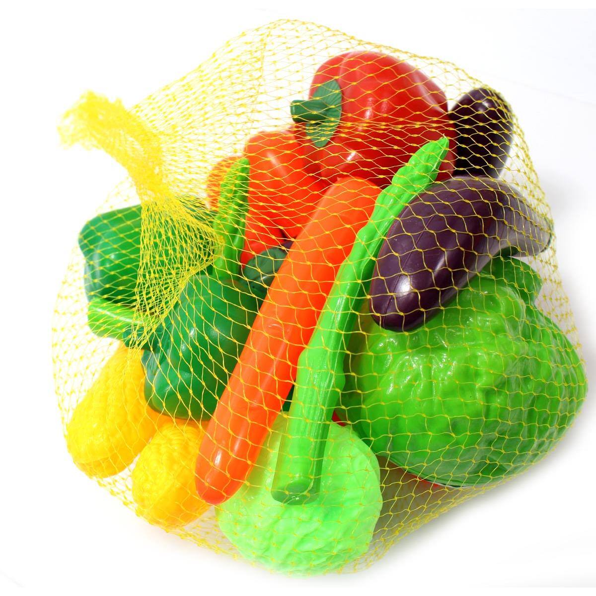 JuzToys - 20pcs Assorted Vegetables Toys for Kids – Play Food Toys Set for Pretend Play Kitchen - Multi