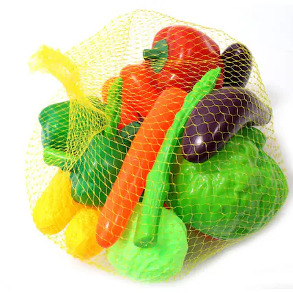 Front. JuzToys - Play Food Sets for Kids Kitchen, 20pcs Assorted Vegetables Kitchen Toys Pretend Play for Toddlers 3-5 - Multi.