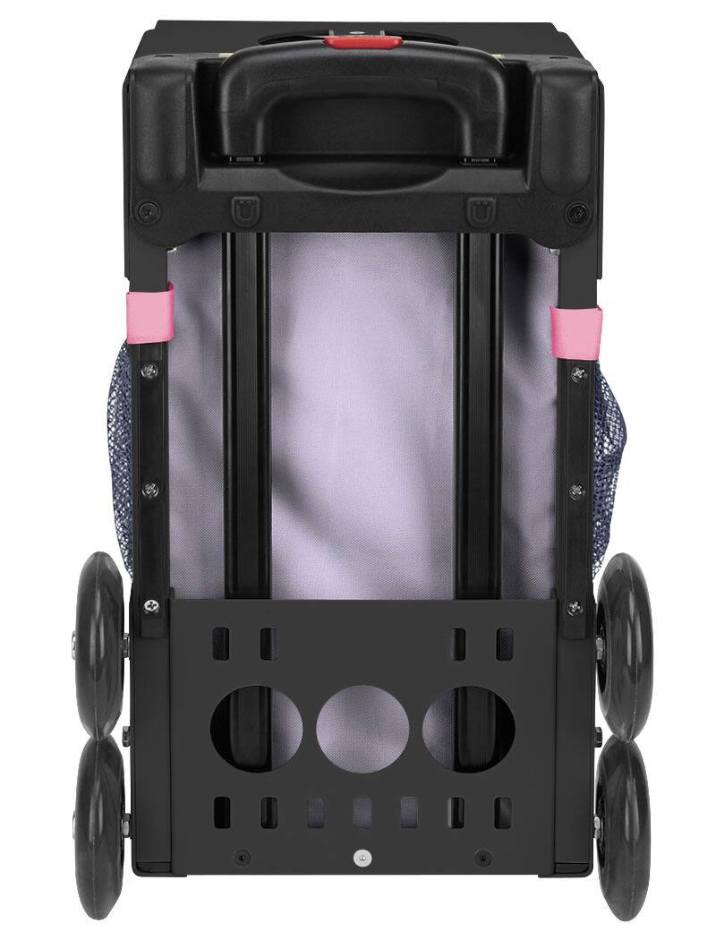 Back. Zuca - Zuca Ice Dreamz Lux Sport Insert Bag with Black Frame and Packing Pouch Set - Black.