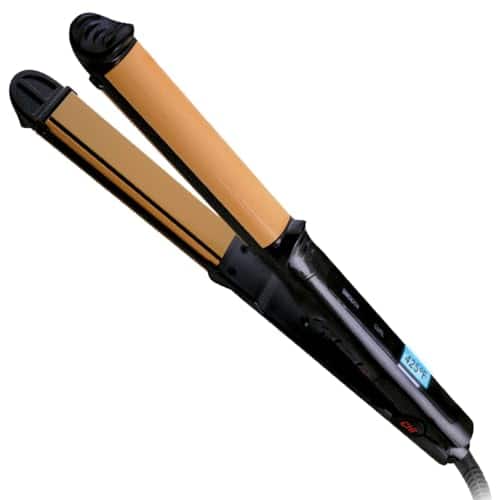 DORLUKFU - Tourmaline Ceramic 3-in-1 Multi Styler, Curl & Wave Styling Iron For Shiny, Frizz-Free Hair, Auto Shut-Off, 0.75"