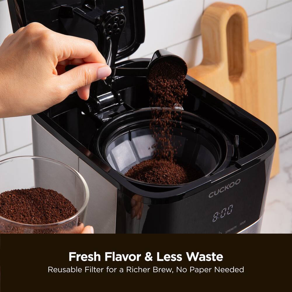 Fresh Flavor & Less Waste  
Reusable Filter for a Richer Brew, No Paper Needed