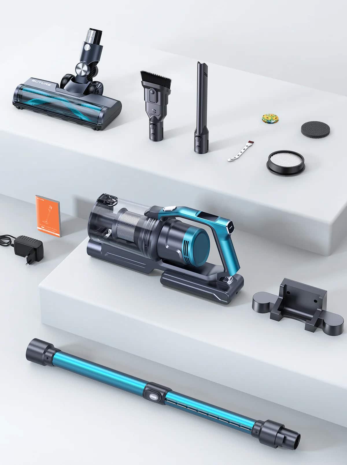 Buture Cordless, 450W 38Kpa Handheld Vacuum Cleaners with