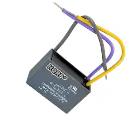 HQRP - Ceiling Fan Capacitor 1.5 uF + 3 uF 3-Wire 250 VAC UL Listed for Hampton Bay CBB61