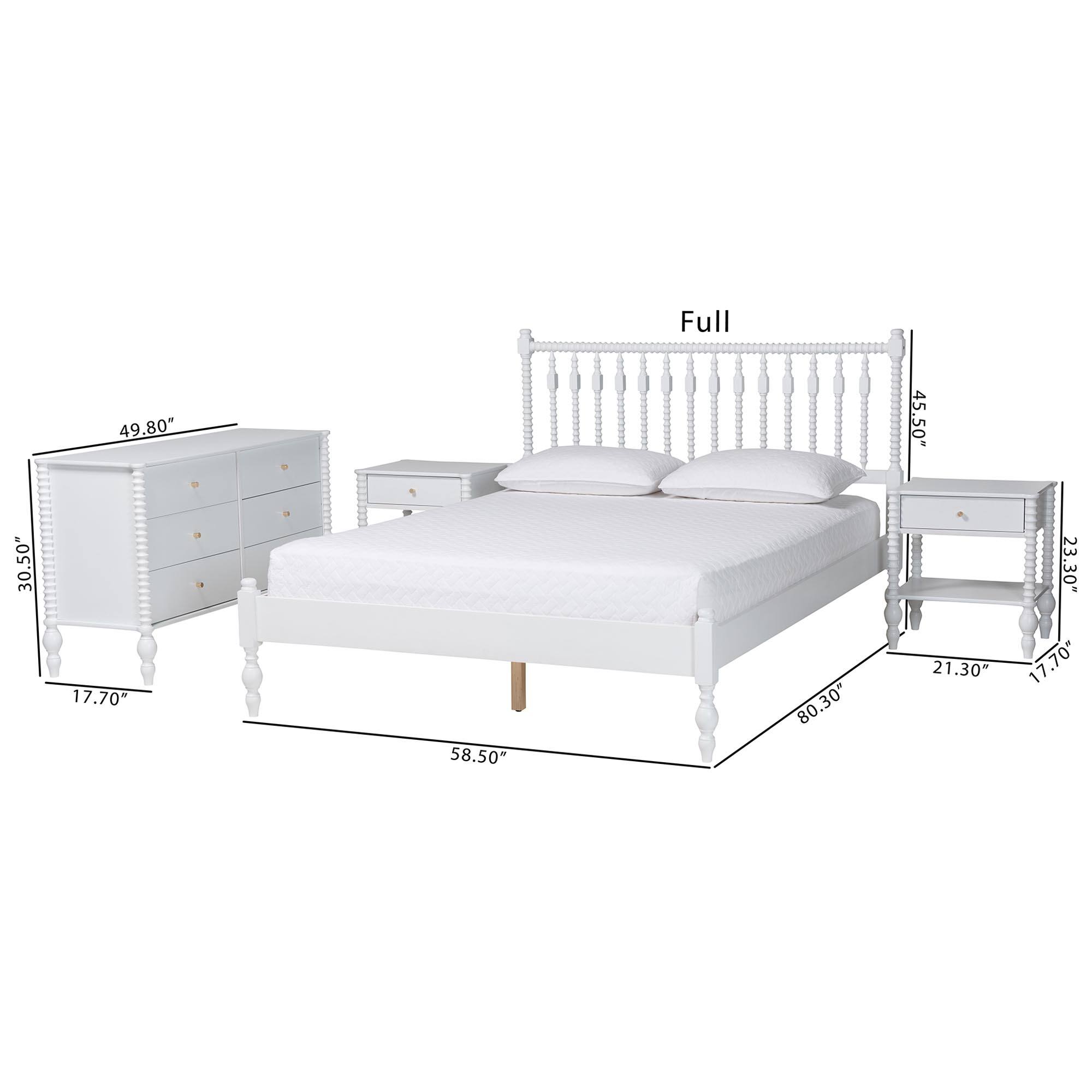 Full  
49.80" x 45.50" x 30.50" x 17.70"  
58.50" x 80.30" x 21.30" x 23.30" x 17.70"