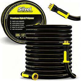 Silvel - Garden Hose 5/8 in x 100 ft, Heavy Duty Garden Water Hose, 3 Layer Burst Proof , Water Hose 250 Psi - 100FT