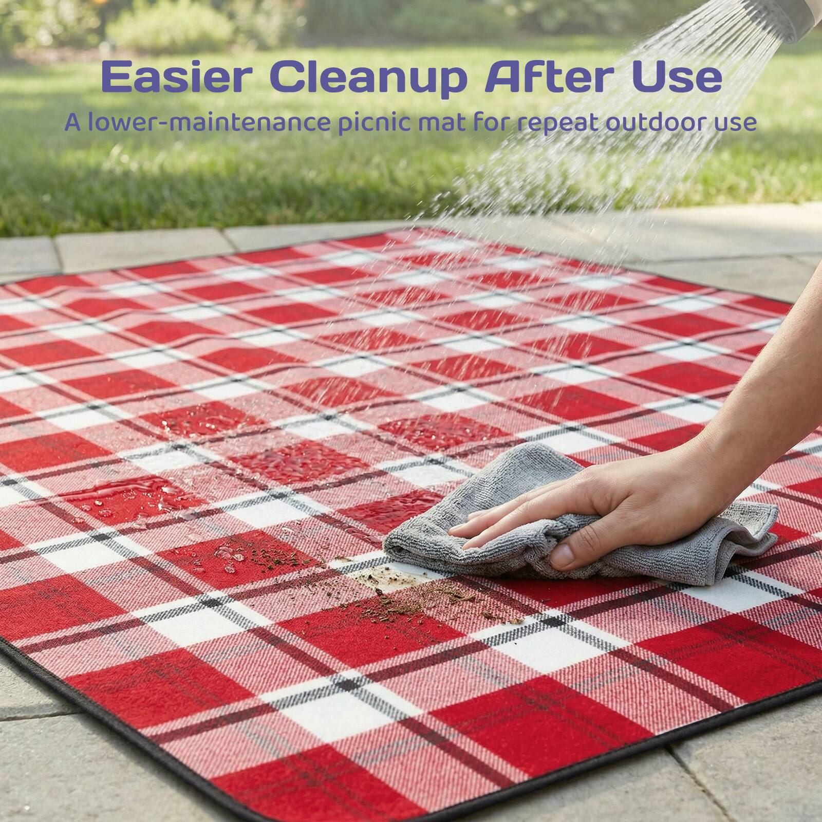 Easier Cleanup After Use  
A lower-maintenance picnic mat for repeat outdoor use