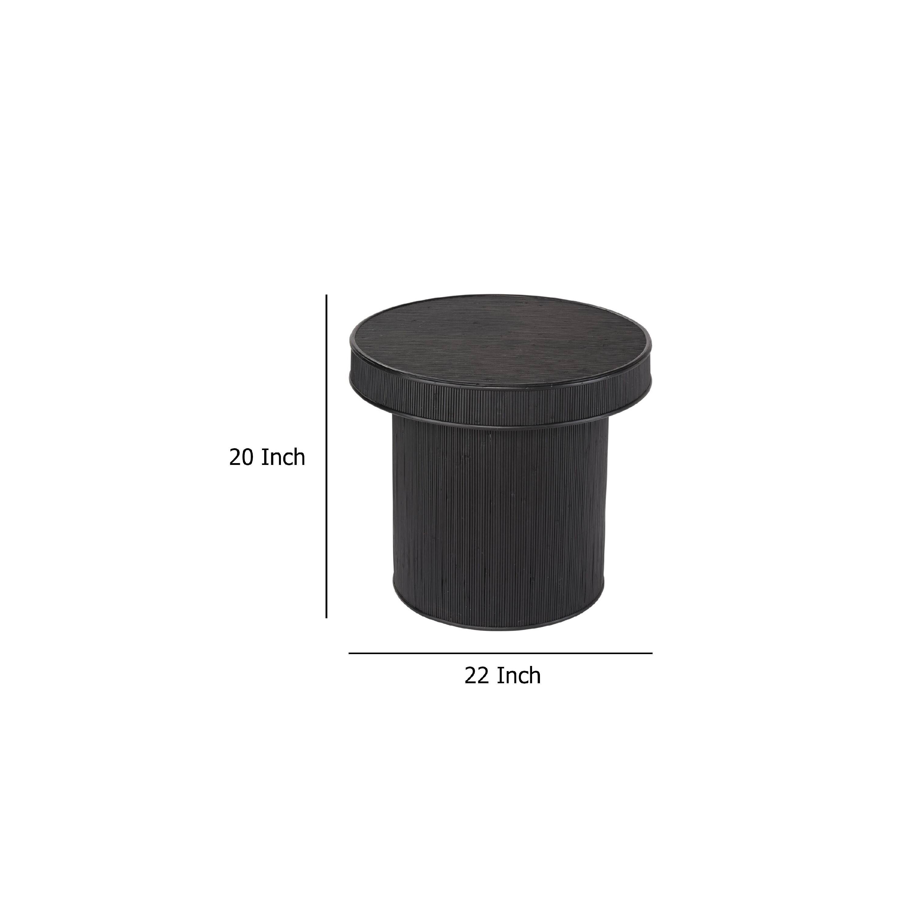 Manhattan Lane Tyl Side End Table, 22 Inch, Round Top, Cylindrical ...