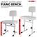 HEIGHT ADJUSTABLE PIANO BENCH Find Suitable Playing Position For A Comfortable Music Experience 5 CORE inches 17.5 Height Minimum inches 22 Height Maximum