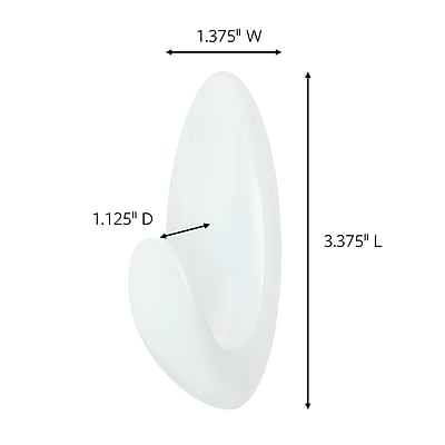 1.375" W  
1.125" D  
3.375" L