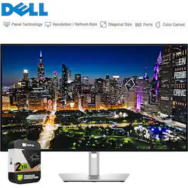 Dell - UltraSharp 32 4K UHD 120Hz 16:9 IPS Black Monitor with 2 Year Warranty
