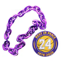 Kobe Bryant #24 RIP Commemorative NBA FanChain 3D Foam Magnet - Purple