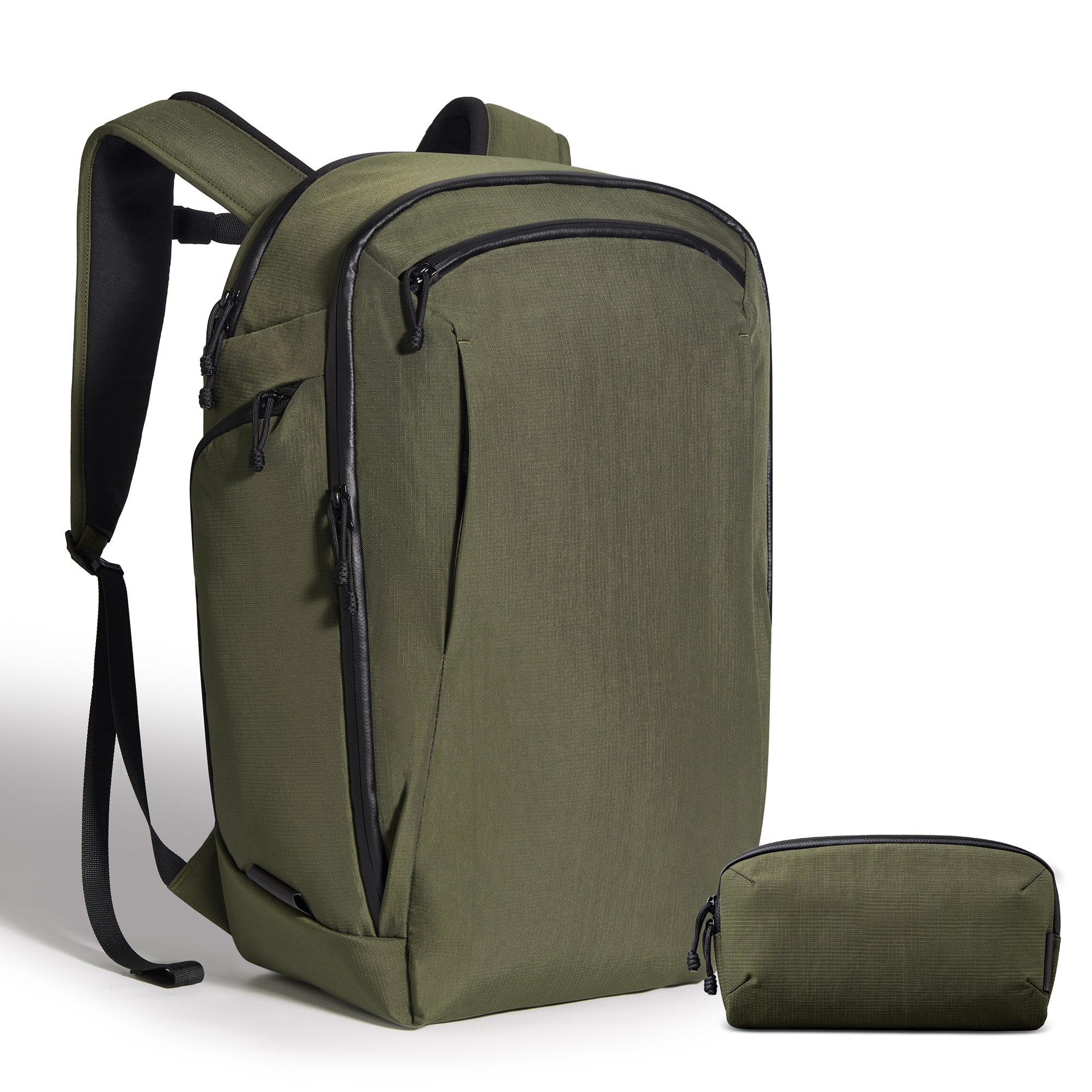 ALPAKA - Traverse Backpack 30L & Flight Pouch Pro Bundle - Green Axoflux 400D Ripstop Nylon