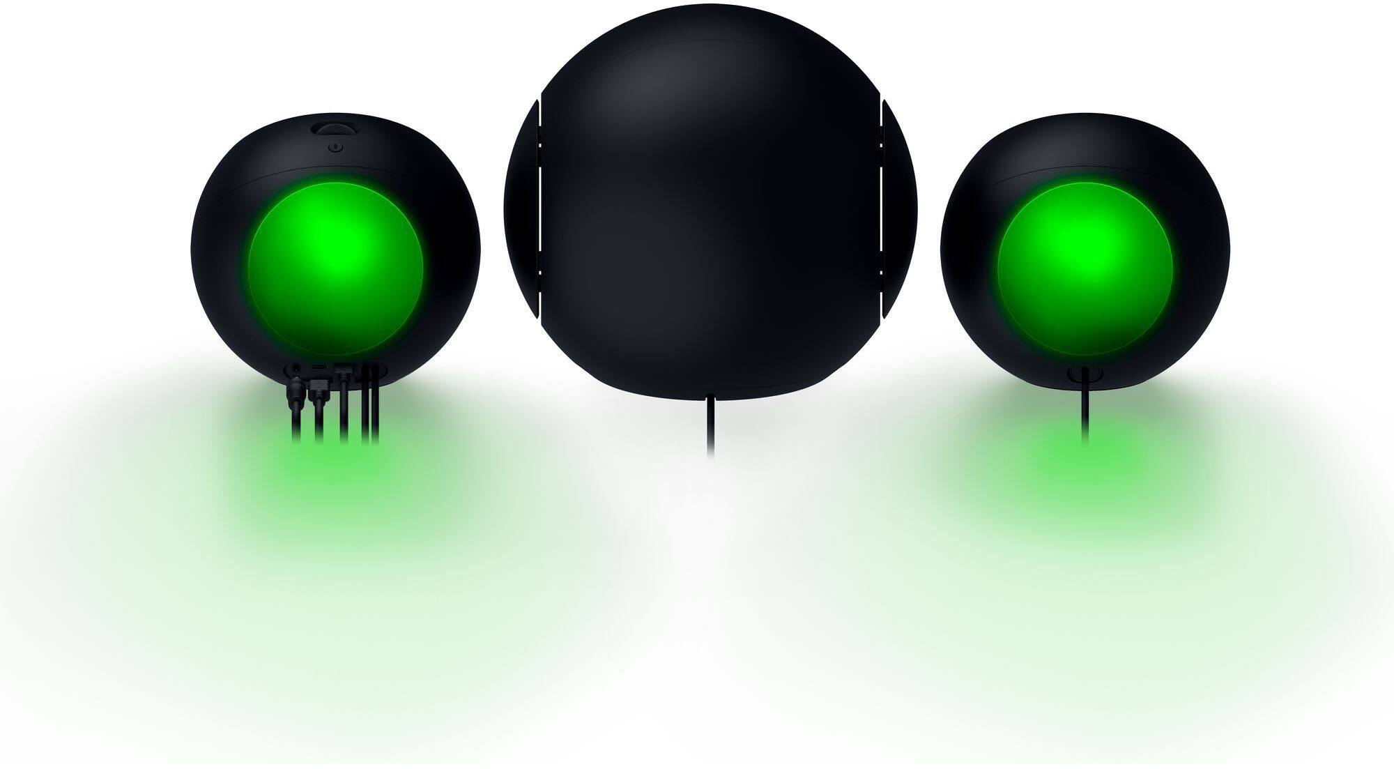 Alt View 7. Razer - Mako 2.1 Bluetooth Gaming Speakers with RGB Lighting - Black.