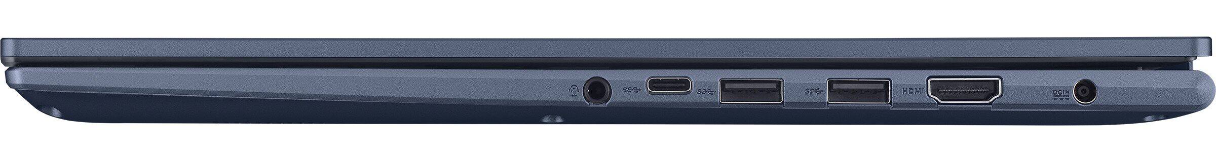 Alt View 6. ASUS - VivoBook 16X Home & Business Laptop (Intel i7-12700H 14-Core, 16GB RAM, 1TB SSD, Win 11 Pro) - Quiet Blue.