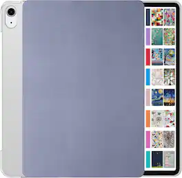 DuraSafe Cases - iPad Air 11" M3/M2 & Air 10.9" 5th/4th Gen Slim PC-Back Case with Magnetic Stand A2316 A2324 A2325 A2072 A2588 A2589 - Gray