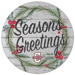 Jardine - Charleston Cougars 20'' x 20'' Season's Greetings Circle - White