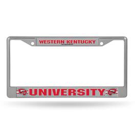 Rico Industries - Western Kentucky Hilltoppers Chrome Metal License Plate Frame - Multi