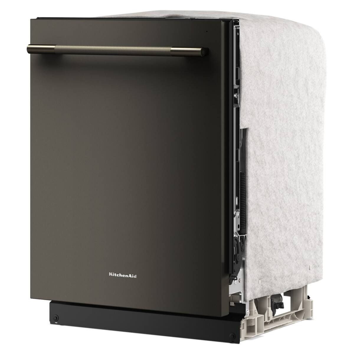 Alt View 10. KitchenAid - 24" Top Control Built-In Dishwasher with 360 Max Jets Third Rack and ProDry System, 44 dBA - Black Ore.