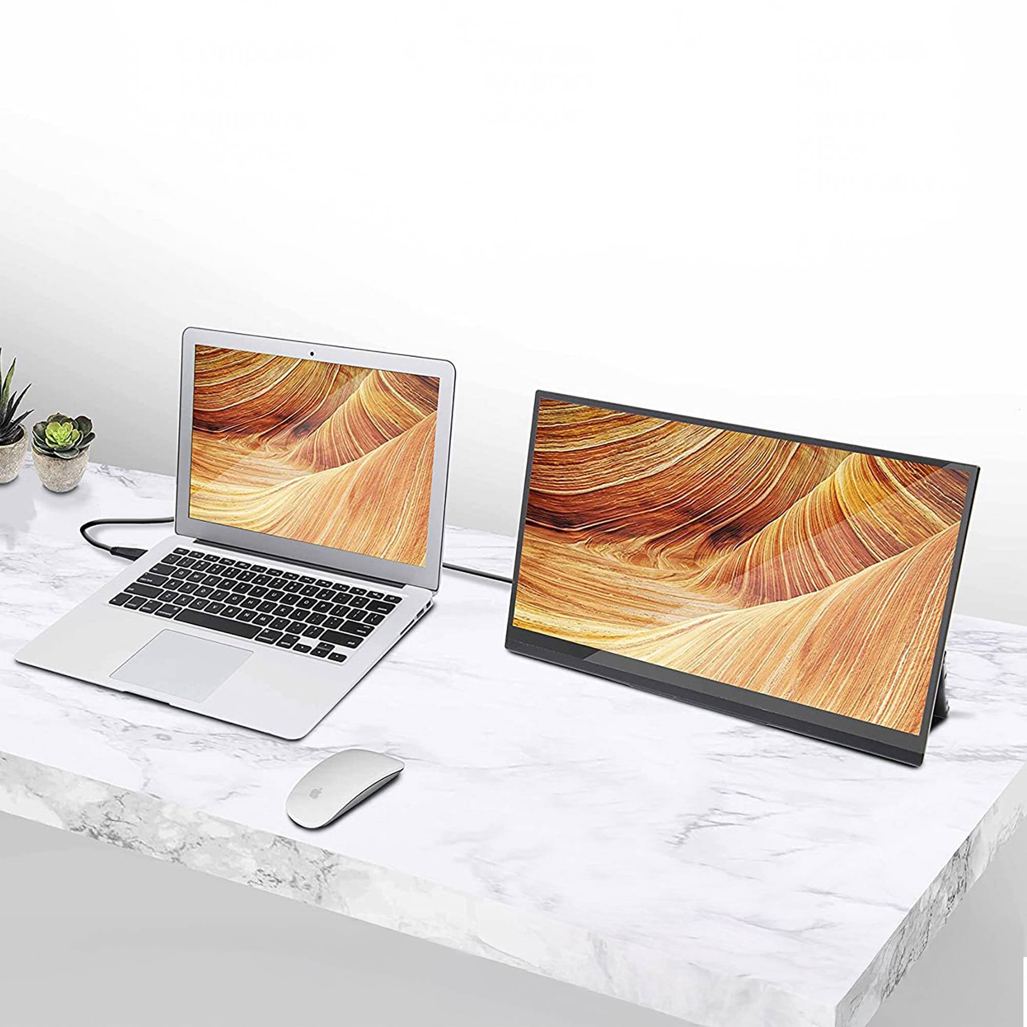 Alt View 3. SideTrak - SideTrak Solo Pro 15.8" Freestanding Portable Monitor - Black.