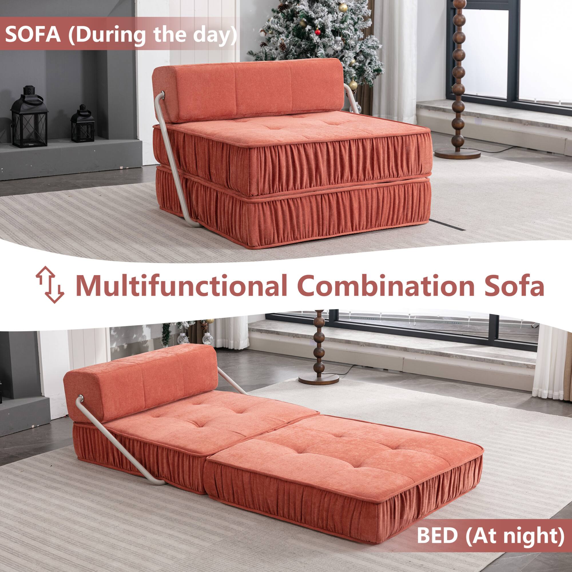 SOFA (During the day)  
Multifunctional Combination Sofa  
BED (At night)