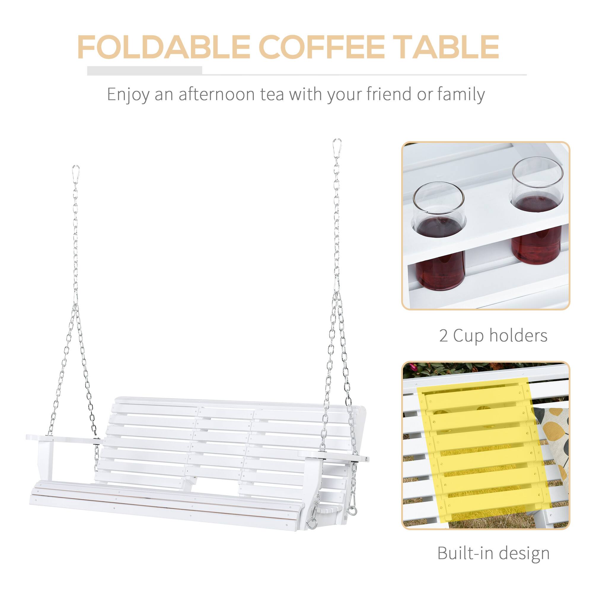 FOLDABLE COFFEE TABLE
Enjoy an afternoon tea with your friend or family
2 Cup holders
Built-in design