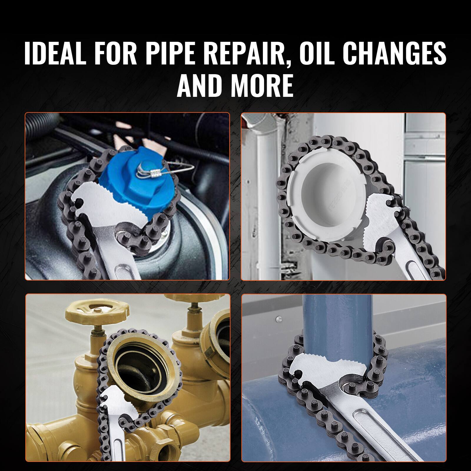 IDEAL FOR PIPE REPAIR, OIL CHANGES AND MORE