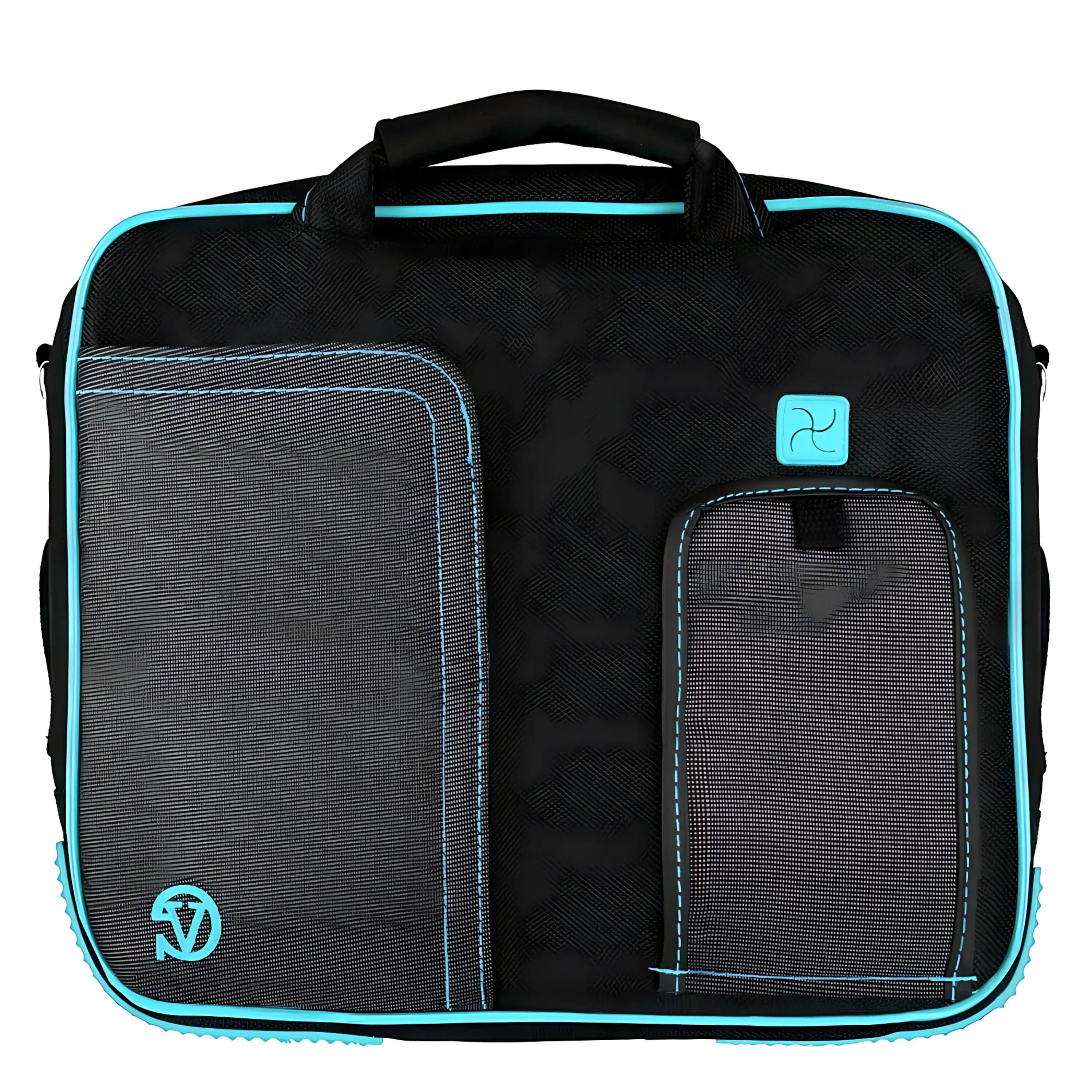 Kitcheniva - Laptop Sleeve Case Shoulder Bag For 12" Laptop - Black/Aqua