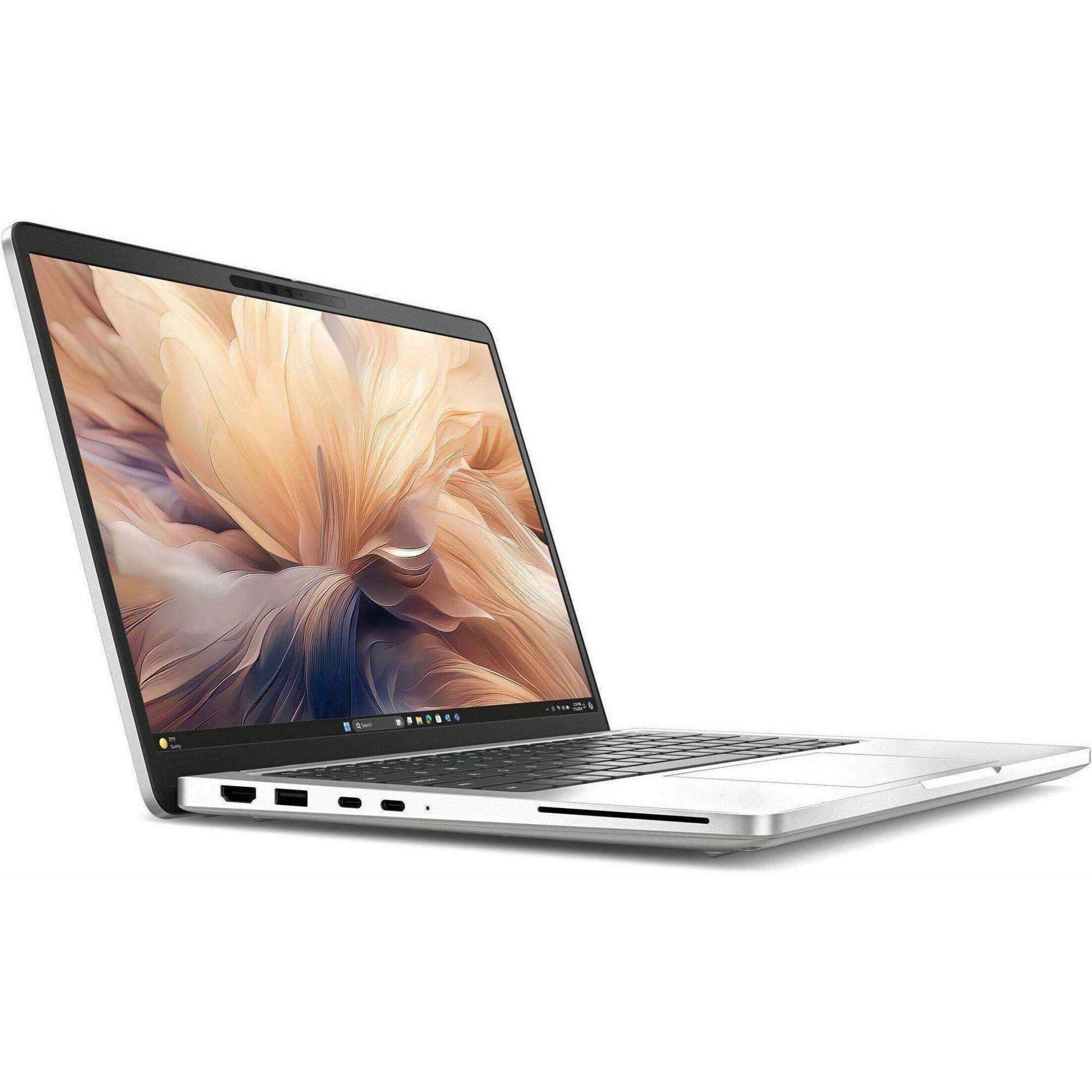 Alt View 21. Dell - Pro 13 Plus 2-in-1 13.3" IPS LCD 1920 x 1200 (Full HD Plus) Touch Screen Laptop - Intel Core Ultra 7 with 16GB Memory - Silver.