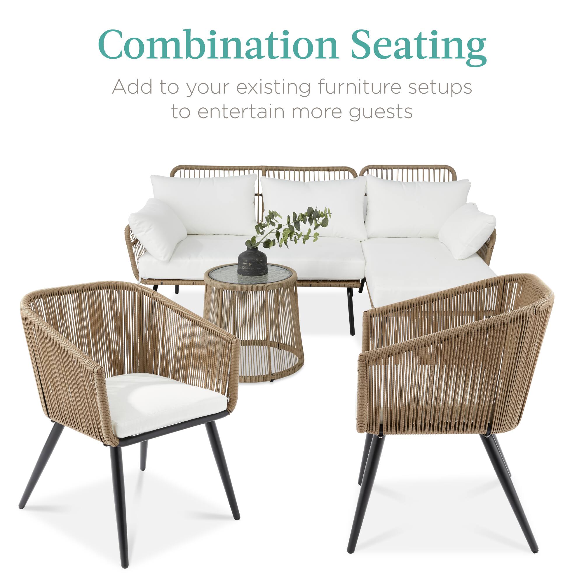 Combination Seating

Add to your existing furniture setups to entertain more guests