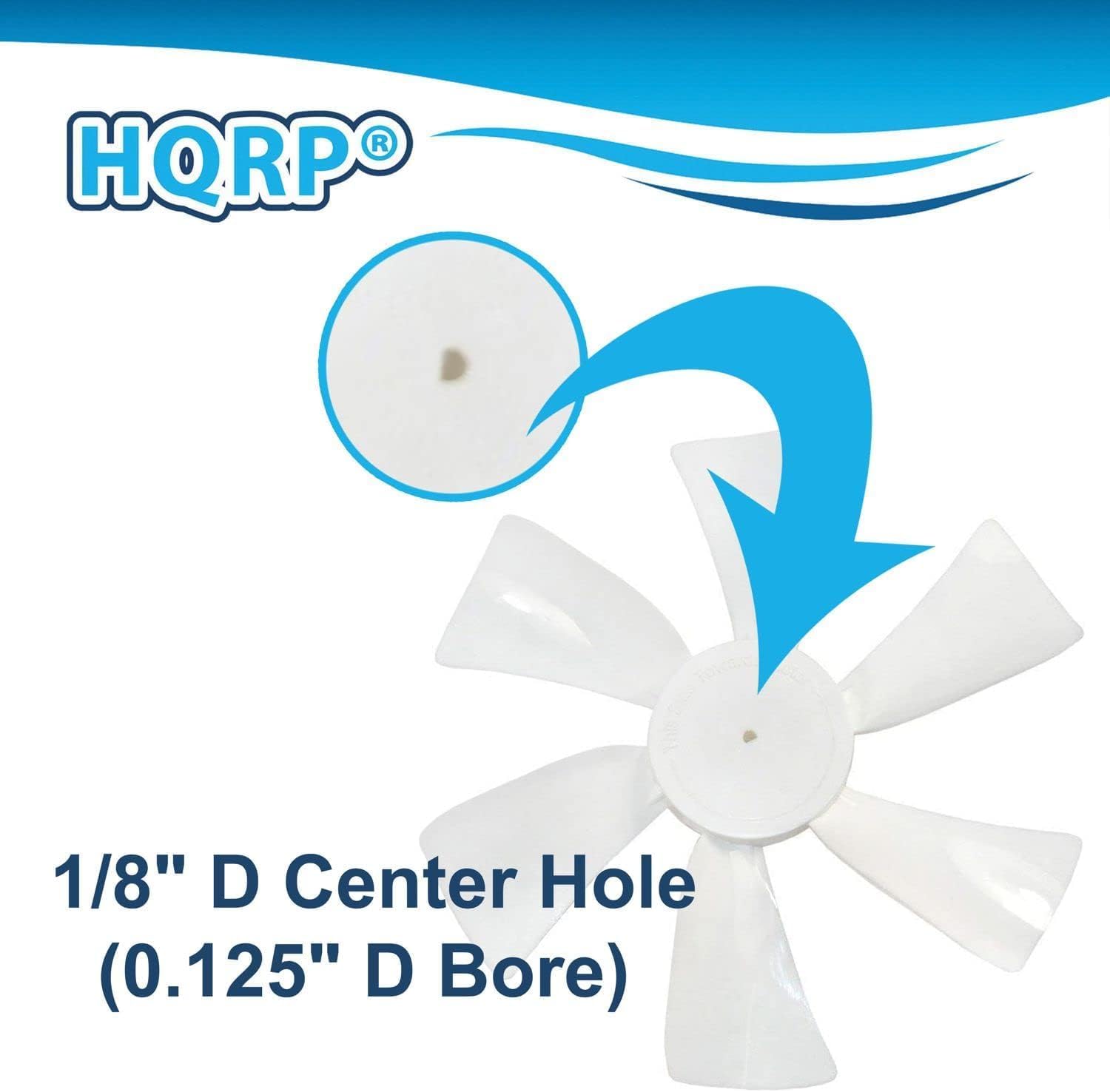 HQRP 1/8" D Center Hole (0.125" D Bore)