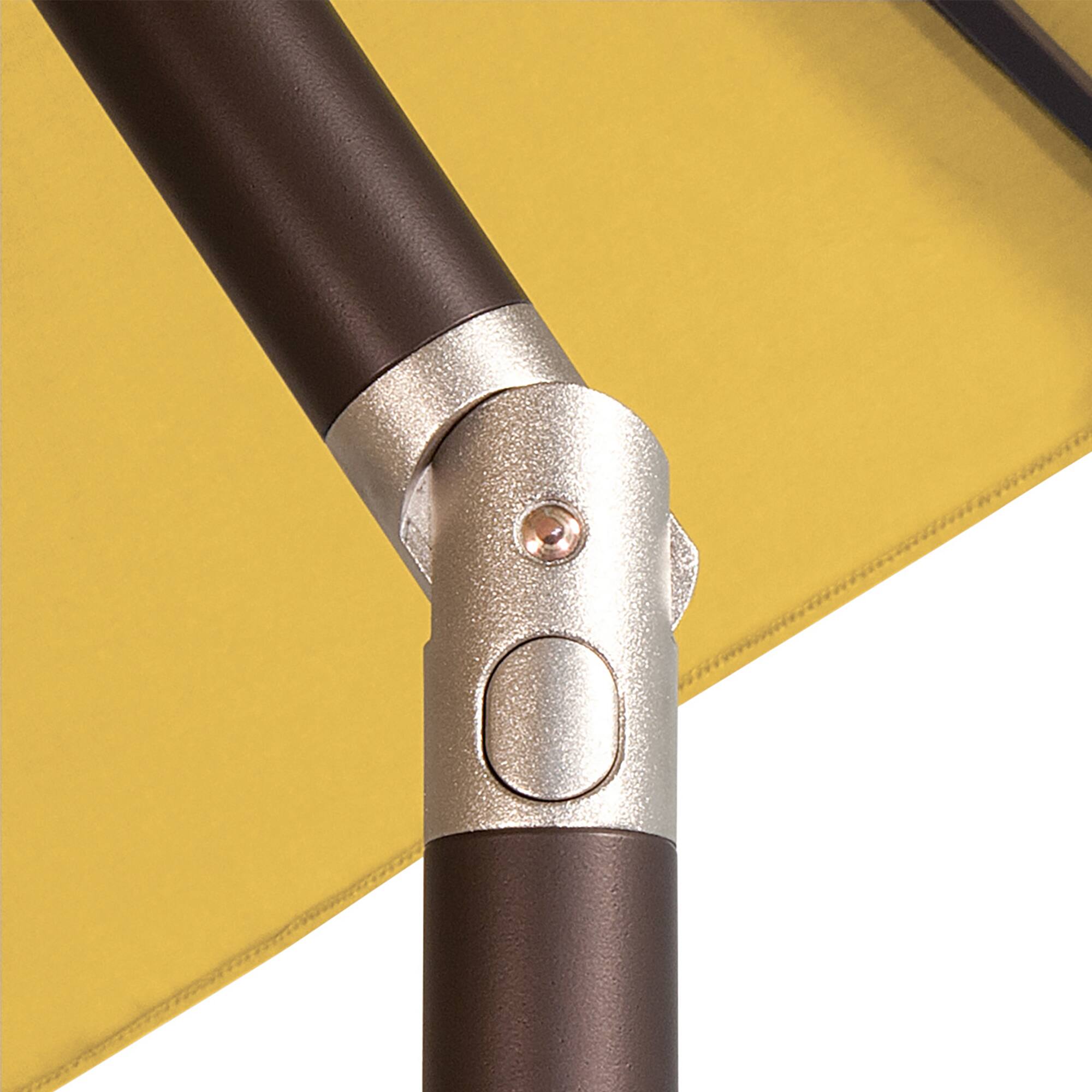 Back. Mondawe - 7.5' Octagon Patio Umbrella Push Button Tilt Bronze Frame - Black.