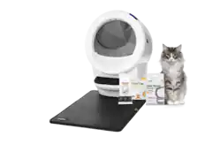Whisker - Litter-Robot 4 Smart App-Controlled Self-Cleaning Litter Box Core Accessories Bundle - White - Front_Zoom