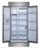 Alt View 1. Forno Appliances - 35 in. Wide Salerno 20 Cu. Ft. Built-In Side-by-Side Refrigerator with Modern Decorative Grill - Stainless Steel VCM.