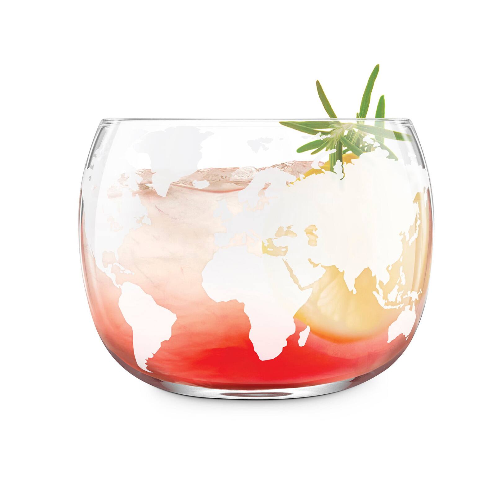 Alt View 4. Final Touch - Revolve Globe Glass - Set of 2 - Clear.