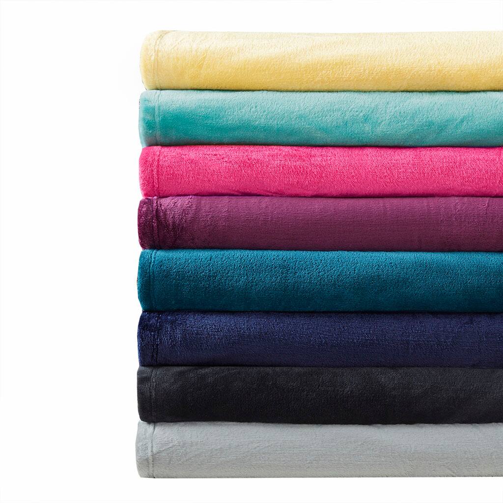 Alt View 4. Gracie Mills - Gracie Mills Wilmer Ultra Soft Oversized Microlight Plush Blanket - Aqua.