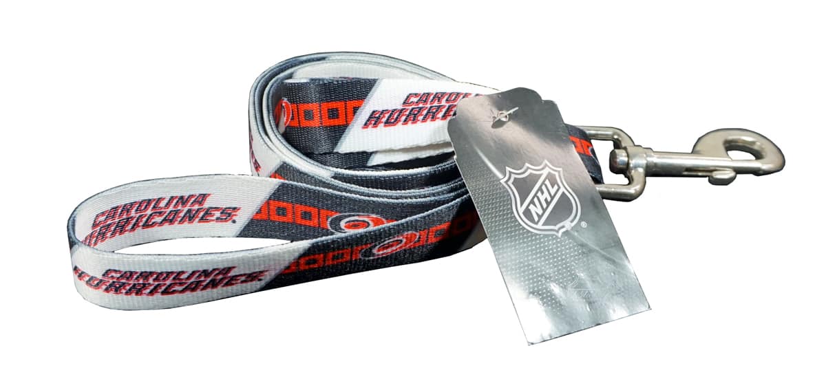 Hunter - Carolina Hurricanes NHL Large 6 foot Dog Leash - Lead 1 inch wide - Multi