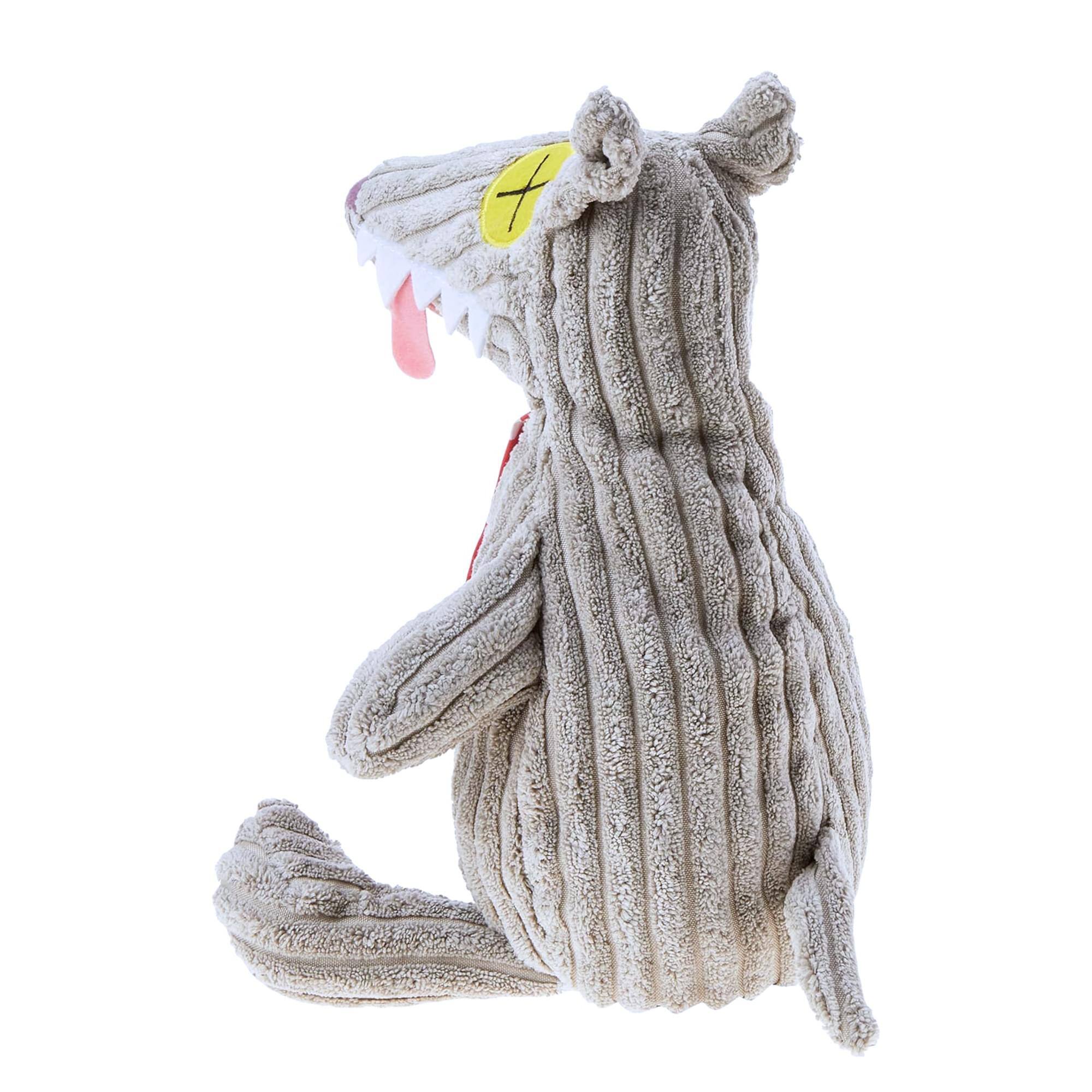 Alt View 3. TriAction Toys - Les Deglingos Big Simply Plush | Bigbos the Wolf - Grey.