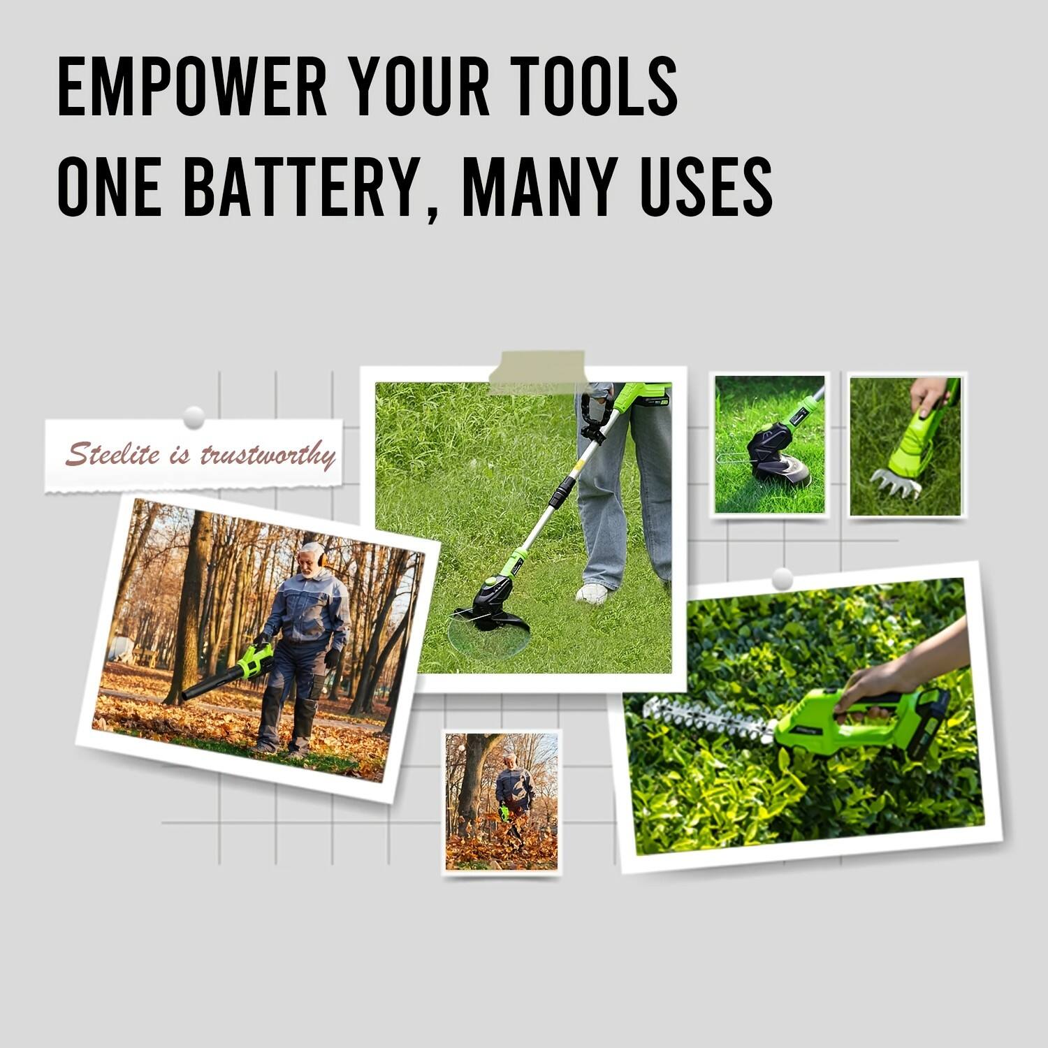 EMPOWER YOUR TOOLS  
ONE BATTERY, MANY USES  

Steelite is trustworthy