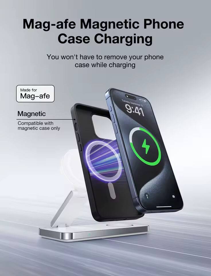 Mag-afe Magnetic Phone Case Charging  
You won't have to remove your phone case while charging  

Made for Mag-afe  

Magnetic  
Compatible with magnetic case only  

Tuesday 1 September 12 9:41