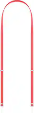 Front. Apple - Crossbody Strap - Bright Guava.