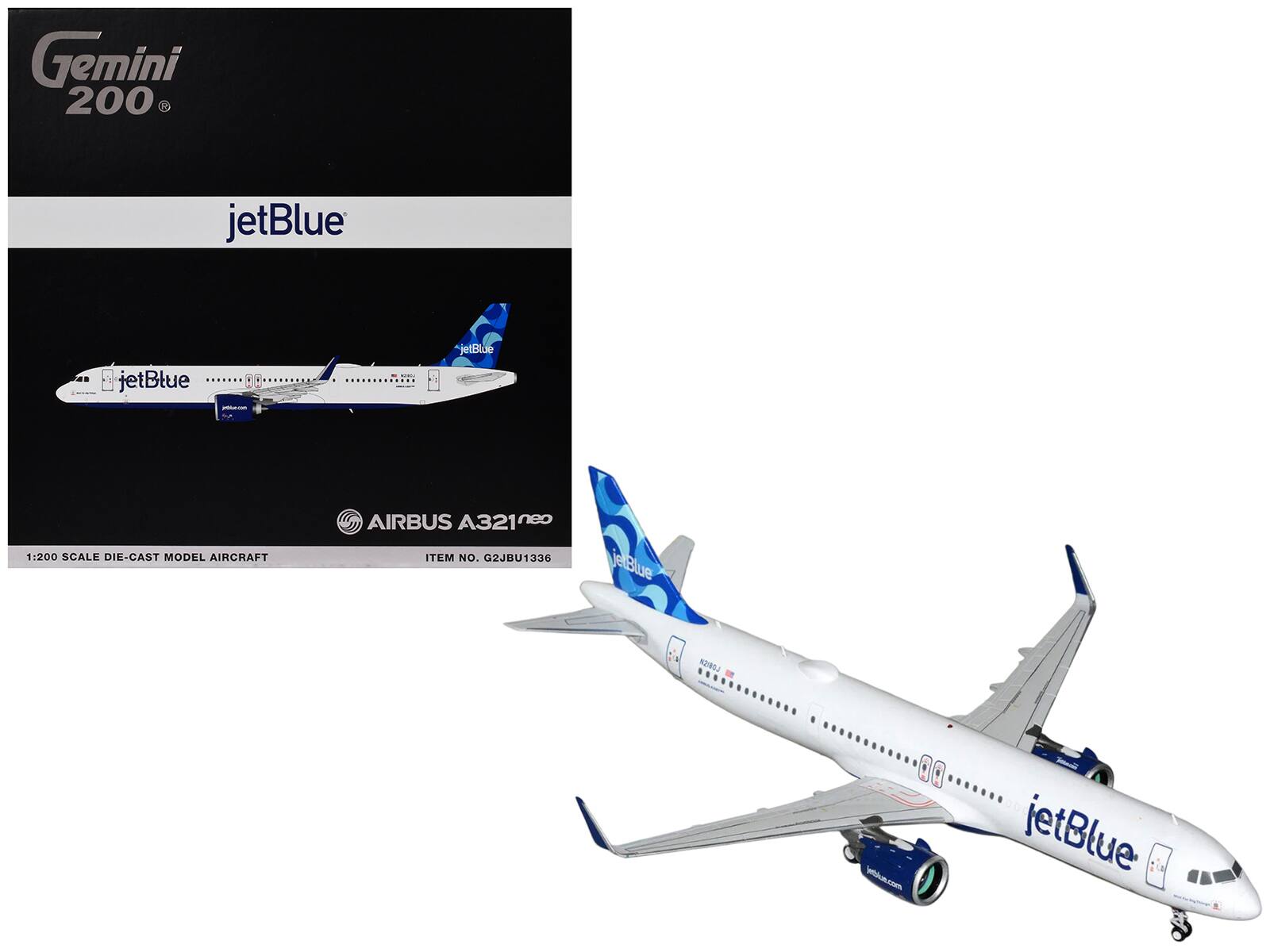 Gemini 200 jetBlue

jetBlue: A jetBlue 1:200 SCALE DIE-CAST MODEL AIRCRAFT (AIRBUS A321neo ITEM NO. G2JBU1336)

jetBlue.com