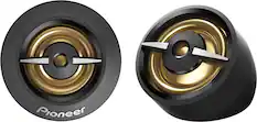 Front. Pioneer - 3/4" - 450 W Max Power, PEI Hard Dome - Component Tweeter (pair) - Black.