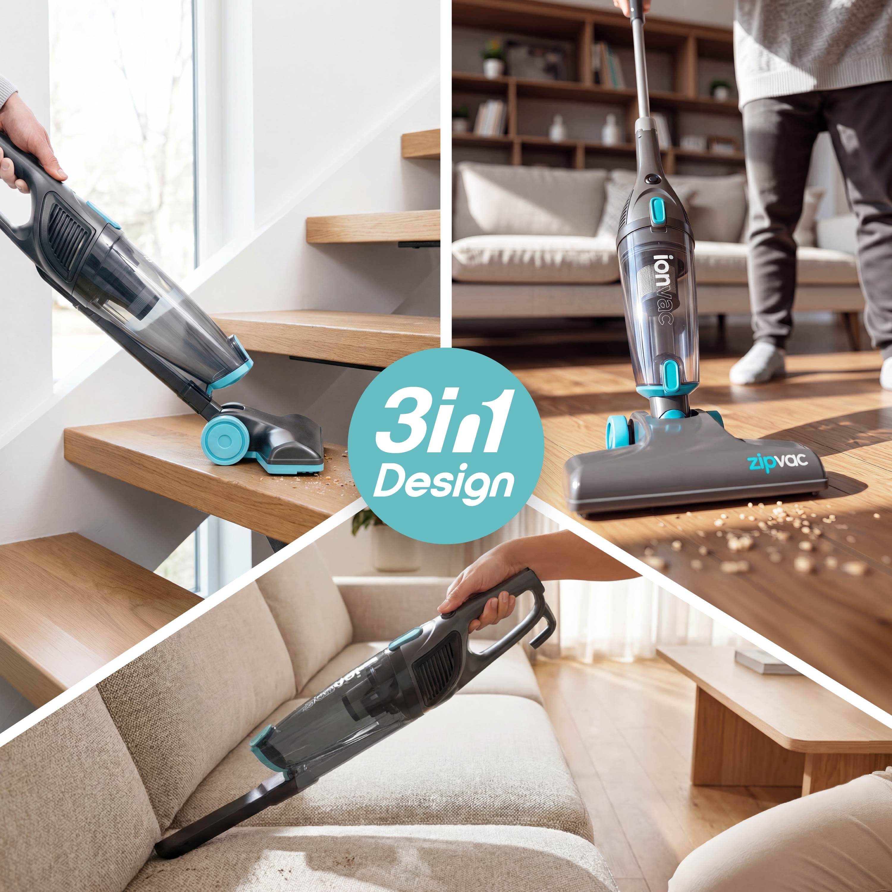 3in1 Design  
ionvac  
zipvac