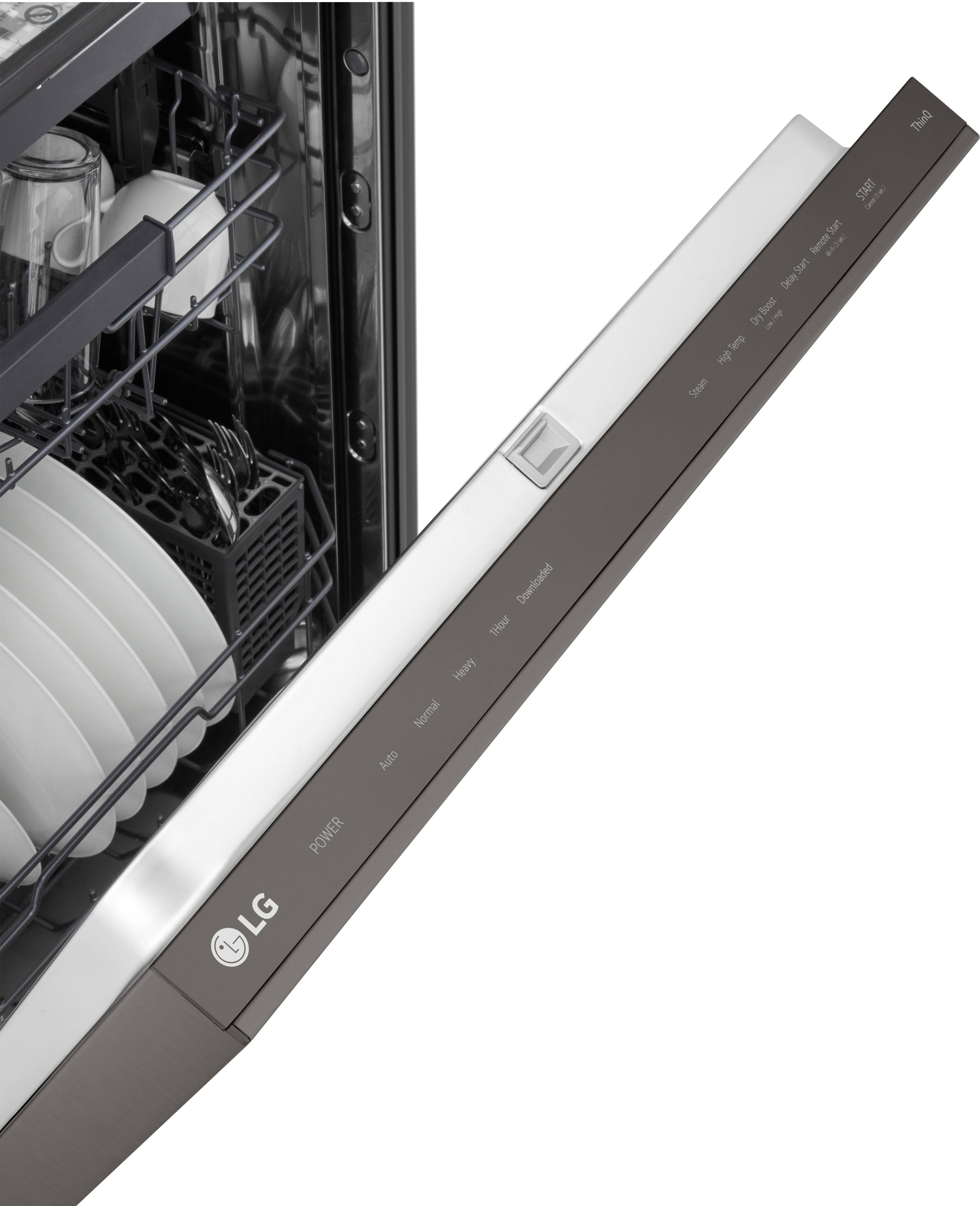 Sure, here is the corrected and grouped text from the image:

- LG
- POWER
- Auto
- Normal
- Heavy
- Downloaded
- Hour
- Dry Boost
- High Temp
- Steam
- Delay Start
- Remote Start
- START
- Cancel
- Thinq