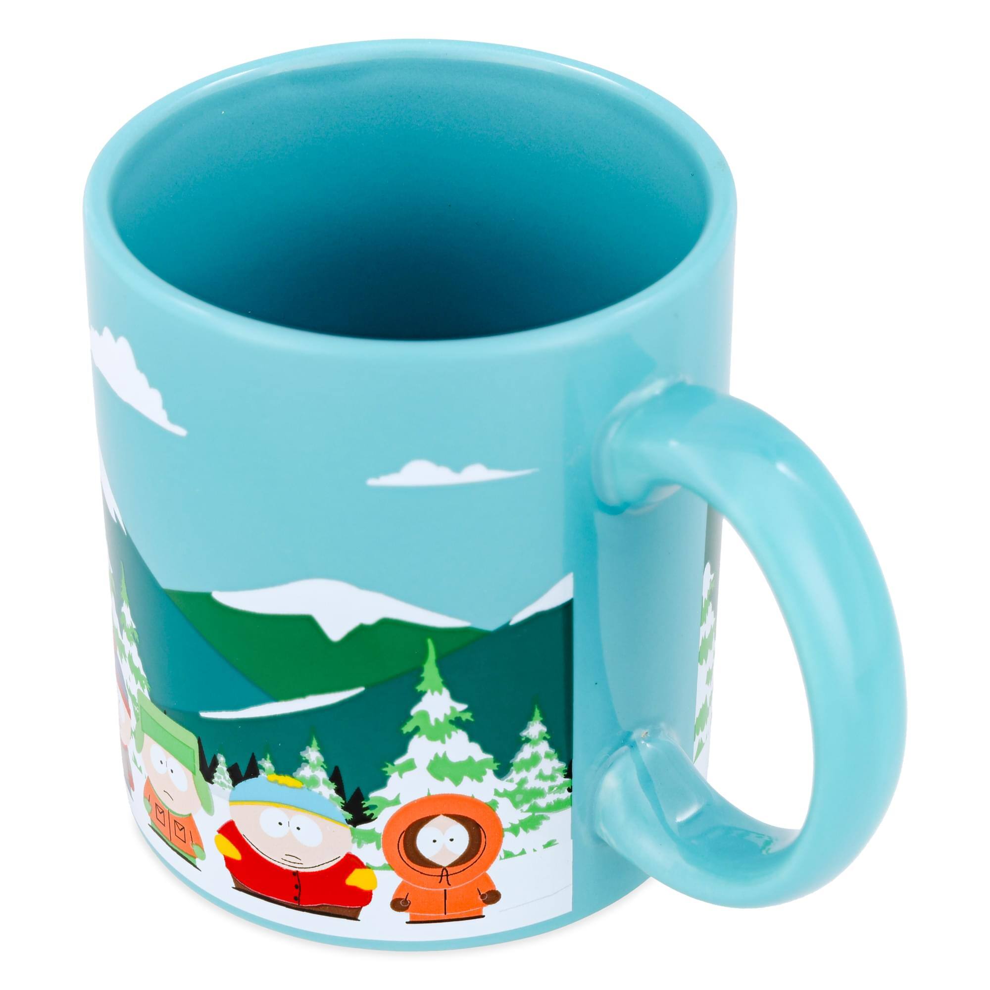Alt View 2. Silver Buffalo - South Park Bus Stop 20-Ounce Ceramic Mug - Blue.