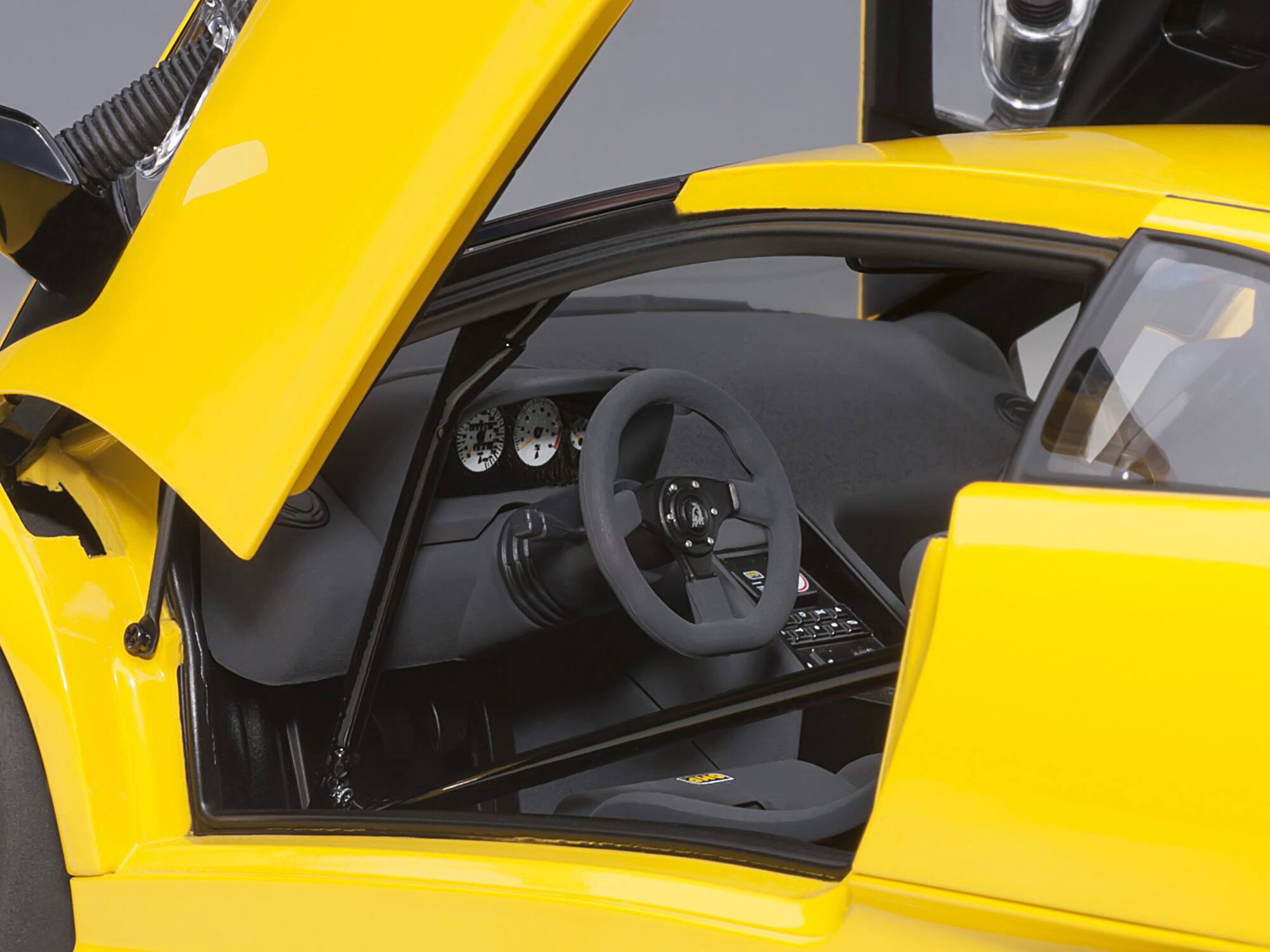 Alt View 3. Autoart - Lamborghini Diablo SV-R Superfly Yellow 1/18 Model Car by Autoart.