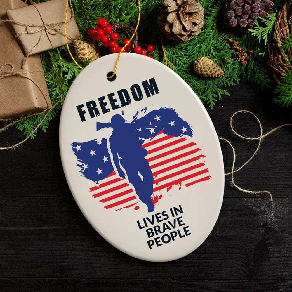 FREEDOM LIVES IN BRAVE PEOPLE